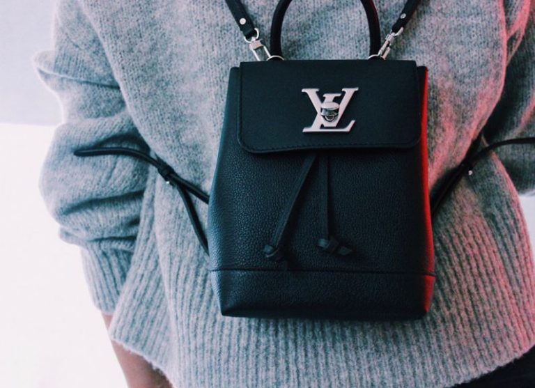 Designer Bags - black Louis Vuitton backpack