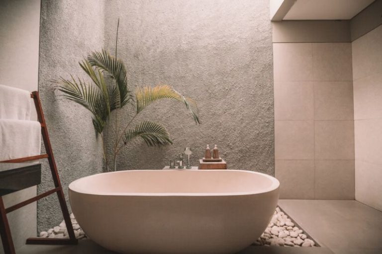 Luxury Products - white ceramic bathtub