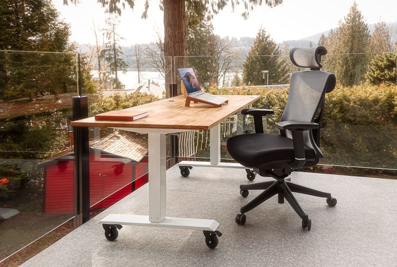 Eco-Friendly Home Decor Products - a desk with a laptop on top of it